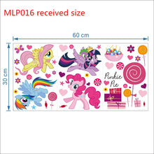 Cartoon Ponies Height Measure Chart Wall Stickers For Kids Rooms My Little Pony Wall Decal movie wall art animal decals SM6
