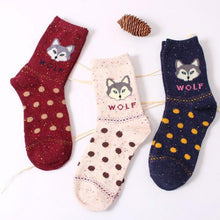 Cartoon Socks Kawaii Fox Women Socks Warm Winter Socks Printed Animals Casual Socks Meias Feminina Inverno#A11 SM6