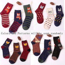 Cartoon Socks Kawaii Fox Women Socks Warm Winter Socks Printed Animals Casual Socks Meias Feminina Inverno#A11 SM6