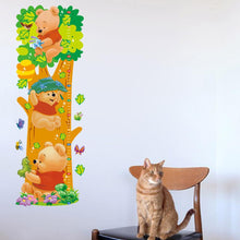 Cartoon Winnie the Pooh Animal Measurement of height DIY Wall Stickers Nursery Kids Room Home Decor Mural Decal 2005 SM6