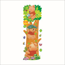Cartoon Winnie the Pooh Animal Measurement of height DIY Wall Stickers Nursery Kids Room Home Decor Mural Decal 2005 SM6