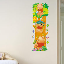 Cartoon Winnie the Pooh Animal Measurement of height DIY Wall Stickers Nursery Kids Room Home Decor Mural Decal 2005 SM6