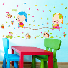 Cartoon animal children room household adornment wall stickers on the wall SM6
