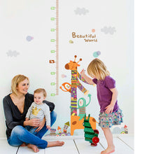 Cartoon animals height children room household adornment wall stickers on the wall SM6