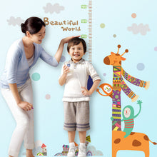 Cartoon animals height children room household adornment wall stickers on the wall SM6