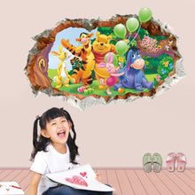 Cartoon bear and animal children room creative household adornment wall stickers on the wall SM6