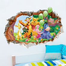 Cartoon bear and animal children room creative household adornment wall stickers on the wall SM6