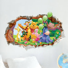 Cartoon bear and animal children room creative household adornment wall stickers on the wall SM6
