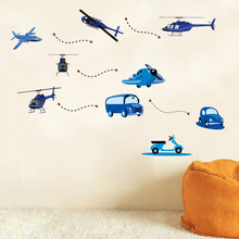 Cartoon car plane The third generation of fashion environmental protection removable wall stickers SM6