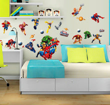 Cartoon characters background of children bedroom adornment wall stickers Three generations of PVC quality wall stickers SM6