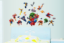 Cartoon characters background of children bedroom adornment wall stickers Three generations of PVC quality wall stickers SM6