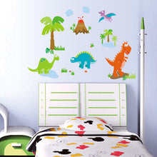 Cartoon dinosaur up on the wall of children room decorate household adornment wall stickers SM6