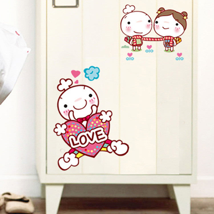 Cartoon dolls of children room decorate household adornment wall stickers in the wall SM6