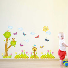 Cartoon forests and trees owl the household adornment of children room wall stickers on the wall SM6