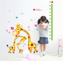 Cartoon giraffe height Children bedroom background decoration stickers on the wall SM6