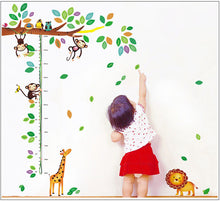 Cartoon household wall height mobile household wall stickers in the wall to stick on the wall the monkey giraffe SM6