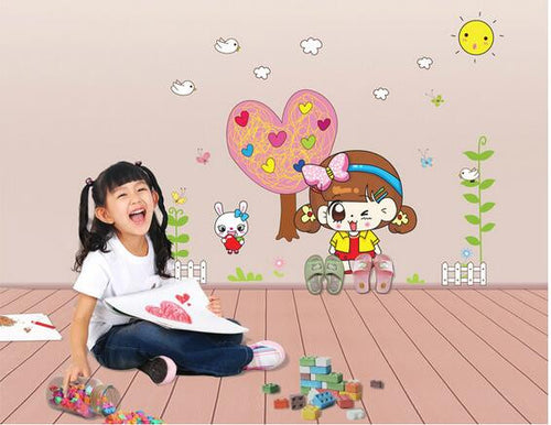 Cartoon of children room decoration on the small Q household decorates a wall to stick on the wall SM6
