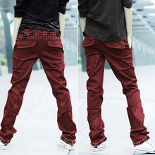 Casual Adult Menulti-colored Cotton Straight S Trousers Slim Fit Pant-XXL  SM6