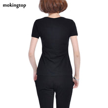 Casual Blusas Femininas 2016 Fashion Women Summer Short Sleeve T-Shirt V-neck Solid Slim Tops Free Shipping S/M/L/XL/XXL SM6