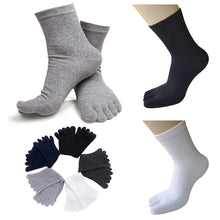 Casual Breathable Men's S Five Finger Toe Socks Solid Long Ankle Cotton Socks New PY6 SM6