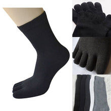 Casual Breathable Men's S Five Finger Toe Socks Solid Long Ankle Cotton Socks New PY6 SM6
