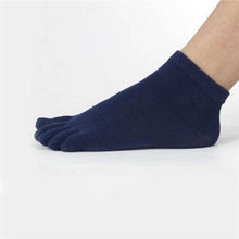 Casual Breathable Men's S Five Finger Toe Socks Solid Long Ankle Cotton Socks New PY6 SM6