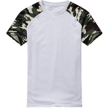 Casual Camouflage T-shirt Men Cotton Army Tactical Combat Military Camo Camp Fashion Tee Shirt Homme SM6