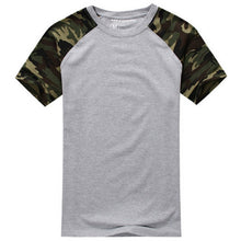 Casual Camouflage T-shirt Men Cotton Army Tactical Combat Military Camo Camp Fashion Tee Shirt Homme SM6