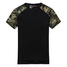 Casual Camouflage T-shirt Men Cotton Army Tactical Combat Military Camo Camp Fashion Tee Shirt Homme SM6