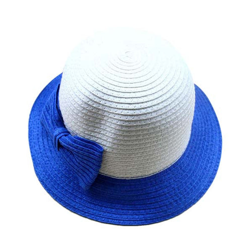 Casual Kids Girls Sun Hat Toddler Beach Bucket Hat Baby Girls Kids Bowknot Straw Caps 5 Sizes SM6