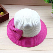 Casual Kids Girls Sun Hat Toddler Beach Bucket Hat Baby Girls Kids Bowknot Straw Caps 5 Sizes SM6