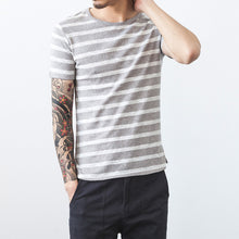 Casual Men T Shirts Slim Fits Men Stripped T SHIRTS Cotton Men T Shirts Soft M-XXL SM6