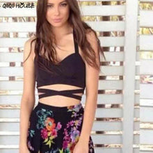 Casual Short Tank Top Cross Backless Strapless Top Sleeveless Tank Bustier Bra Tank Roupas Feminina#A927 SM6