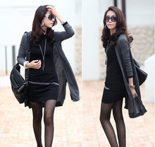 Casual Women Ladies OL Office Dress Rhinestone O Neck Long Sleeve Party Mini Dresses Bodycon Dress Vestidos SM6