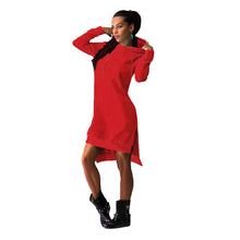 Casual Women Dress Long Sleeve Loose Dress Pockets Shift Dress Women Dress Vestidos Plus Size S-3XL SM6