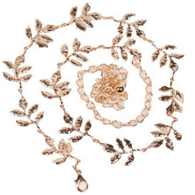 Ceinture Femme Woman Dress Accessories Metal Leaves Belt Alloy Leaf Waistbelt Cintos Para As Mulheres#B725 SM6