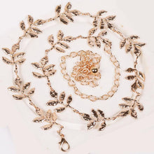 Ceinture Femme Woman Dress Accessories Metal Leaves Belt Alloy Leaf Waistbelt Cintos Para As Mulheres#B725 SM6