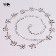 Ceinture Femme Woman Dress Accessories Metal Leaves Belt Alloy Leaf Waistbelt Cintos Para As Mulheres#B725 SM6
