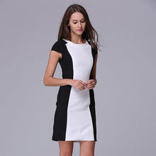 Celebrity Women Sexy Slim Sleeveless Splice Casual Dress Bodycon Dresses S-XXL SM6