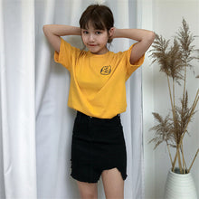 Character Letter Print t-shirt Plus Size  New Fashion Harajuku Women T shirts Casual Short Sleeve O-neck Tops 72679 SM6