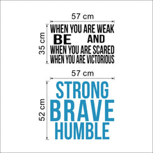 Characters "Be Strong" wall stickers home decor decals art Characters  NEW PVC 35*57+52*57CM SM6