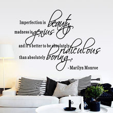 Characters " Beauty Genius..."  New Removable Wall Stickers Home Decor Sticker Decoration Black For Wall 42*56CM SM6