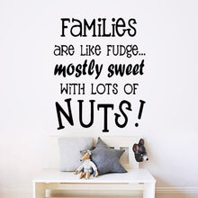 Characters "Families are like" wall stickers home decor decals decoration Characters  NEW PVC 57*59CM SM6