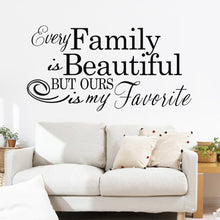 Characters "Family Beautiful" Wall Sticker Living Room Removable wall stickers home decor decoracion PVC Black 57*110CM SM6