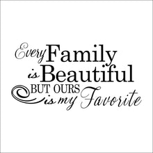 Characters "Family Beautiful" Wall Sticker Living Room Removable wall stickers home decor decoracion PVC Black 57*110CM SM6