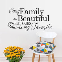 Characters "Family Beautiful" Wall Sticker Living Room Removable wall stickers home decor decoracion PVC Black 57*110CM SM6
