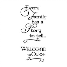 Characters "Family Story" Wall Sticker Living Room Removable stickers home decor decoracion vinyl Black 57*84CM SM6