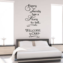 Characters "Family Story" Wall Sticker Living Room Removable stickers home decor decoracion vinyl Black 57*84CM SM6