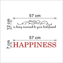 Characters "Happiness" wall stickers home decor decals home decoration  NEW PVC 21*57CM SM6