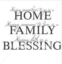 Characters "Having Someone To Love Is A Family" Vinyl Wall Art Decals Window Stickers Home Decor SM6